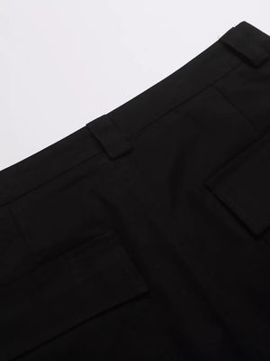 Men's Studded Cargo Capris in Chocolate, alternate angle
