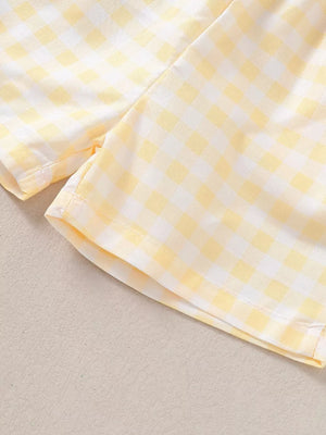 Children's Puppy Round Neck Tee And Shorts Set, back view