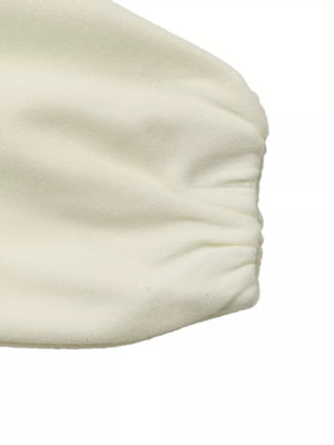Fleece Bomber Jacket With Zipper in Apricot, product detail