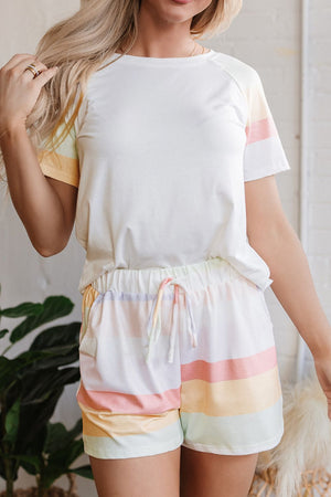 White loungewear set, comfortable and chic, for adults.