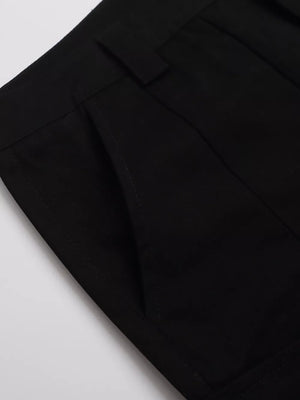 Men's Studded Cargo Capris in Chocolate, back view