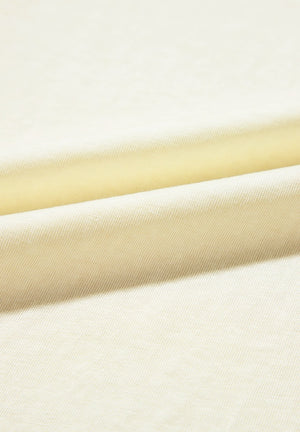 Patchwork Sleeve T-Shirt in beige cotton fabric detail