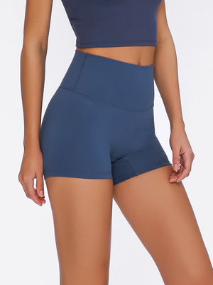 Nova Rise High-Motion Shorts in Dark Blue, form-fitting activewear with a high waist.