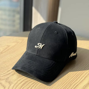 Embroidered Letter Baseball Cap, back view