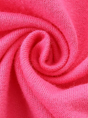 Pink cotton toddler sweatshirt fabric detail