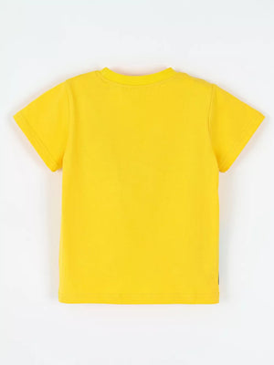 Children's Construction Truck Graphic T-shirt, fabric detail
