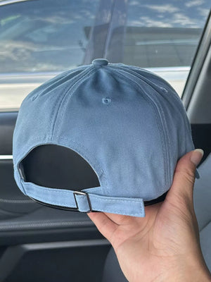 Embroidered Slogan Baseball Cap, close-up detail