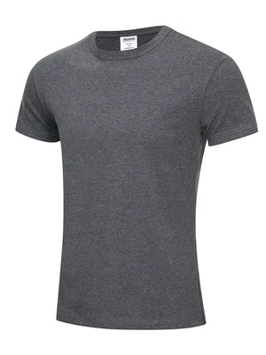 Crew-neck Short-sleeve Top in White, side view