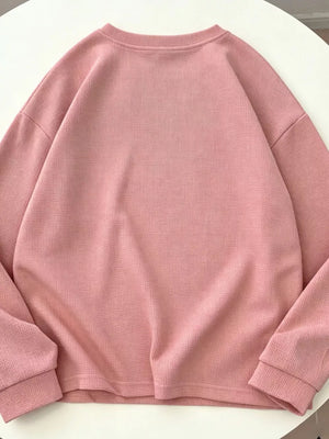 Crew Neck Long Sleeve Sweatshirt, product detail