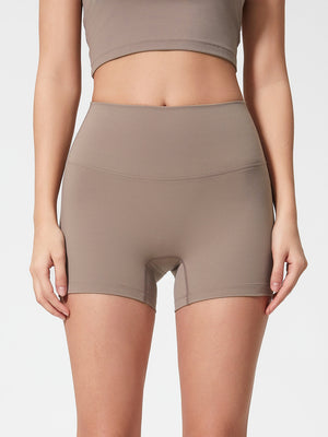 Nova Rise High-Motion Shorts in Mocha, seamless high-waisted activewear shorts with a comfortable fit.