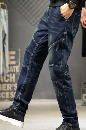 Men's Slim Fit Straight Leg Jeans, side view