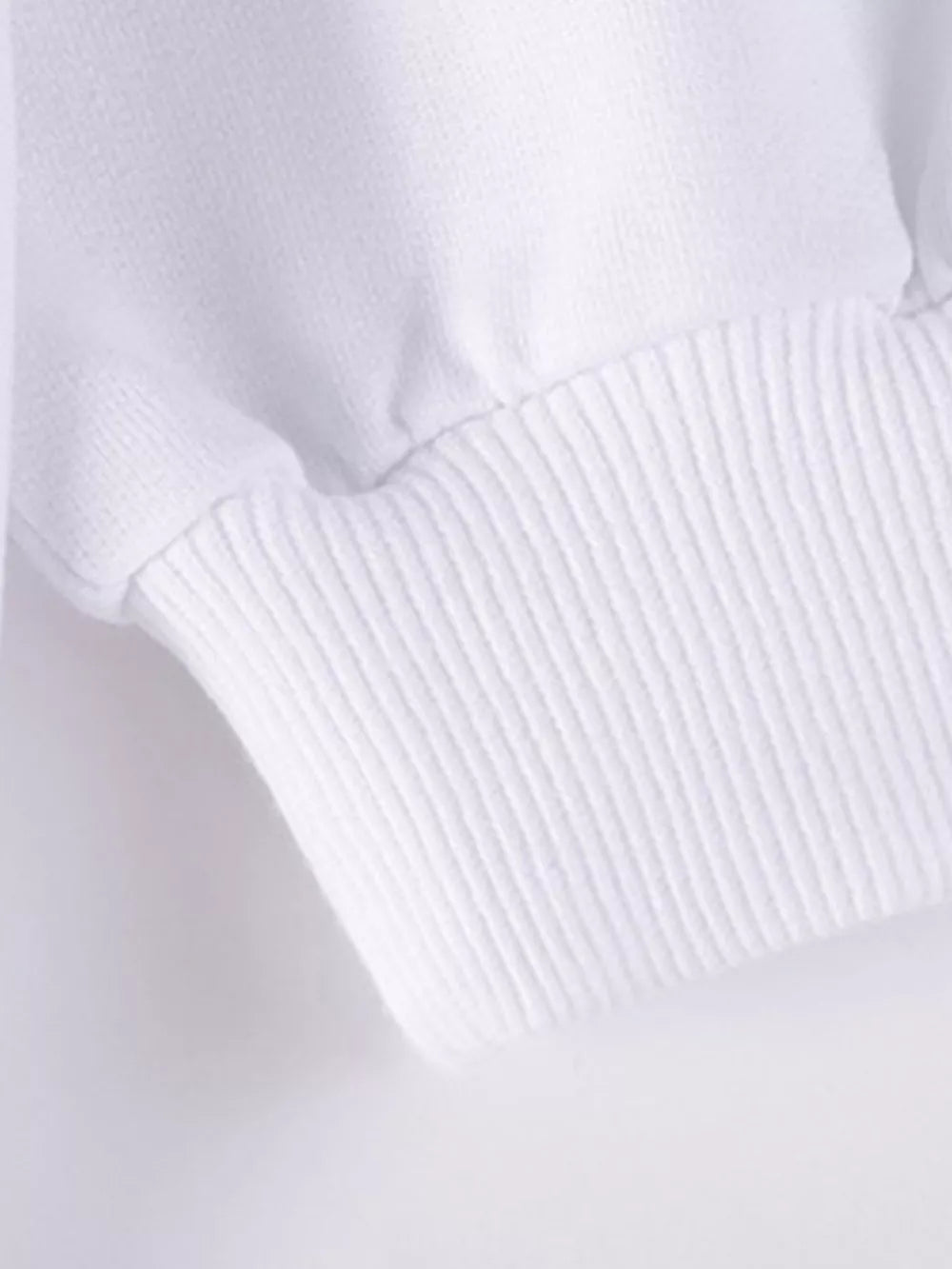 Children's Bunny Graphic Sweatshirt And Leggings Set in White, back view