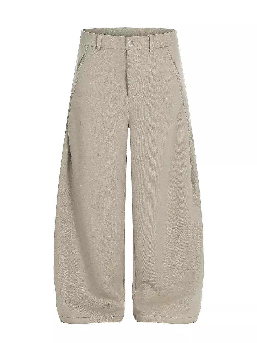 Men's relaxed fit sweatpants in apricot with pockets and adjustable waist.