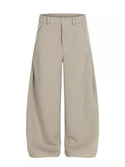 Men's relaxed fit sweatpants in apricot with pockets and adjustable waist.
