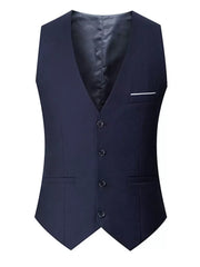 Men's Plus Size Classic Fit Button Up Vest, fit detail