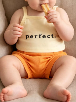 Children's Letter Cami And Shorts Set, front view