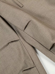 Men's Wide Leg Pleated Pants, back view