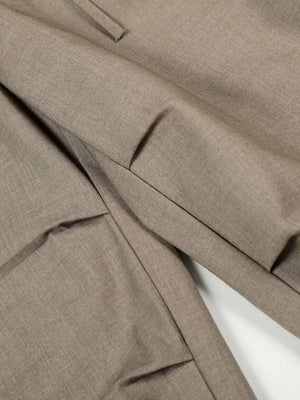 Men's Wide Leg Pleated Pants, back view