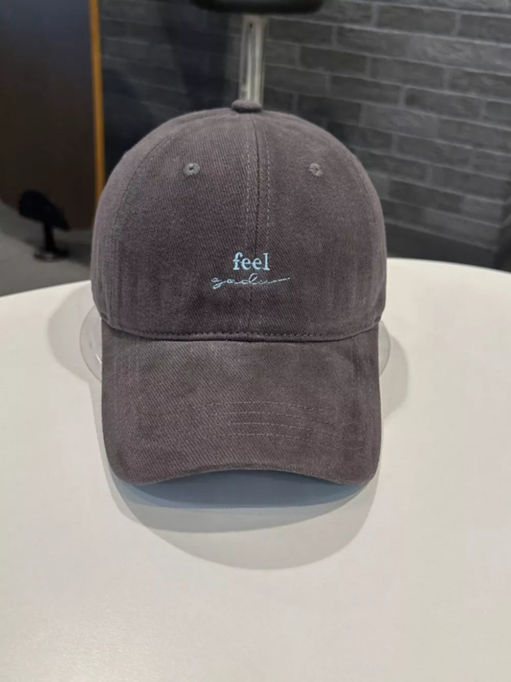 Embroidered Cotton Cap With Classic Design