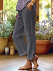 Full Size Casual Wide-leg Pants Plus Size, alternate angle