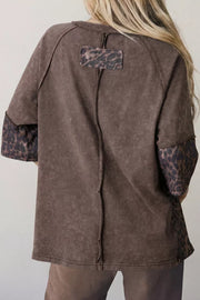 Leopard Star Patch Relaxed T-shirt