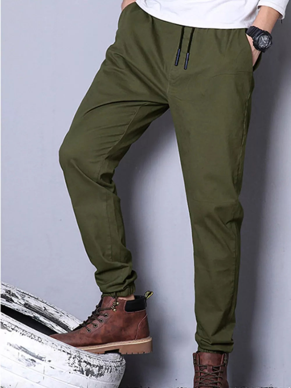Urban Comfort Joggers With Adjustable Drawstring
