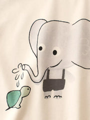 Whimsical Elephant Graphic Toddler T-shirt