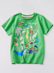 Whimsical Animal Graphic Toddler T-shirt
