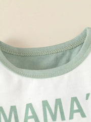 Children's Tank Top And Shorts Set in Light Green, product detail