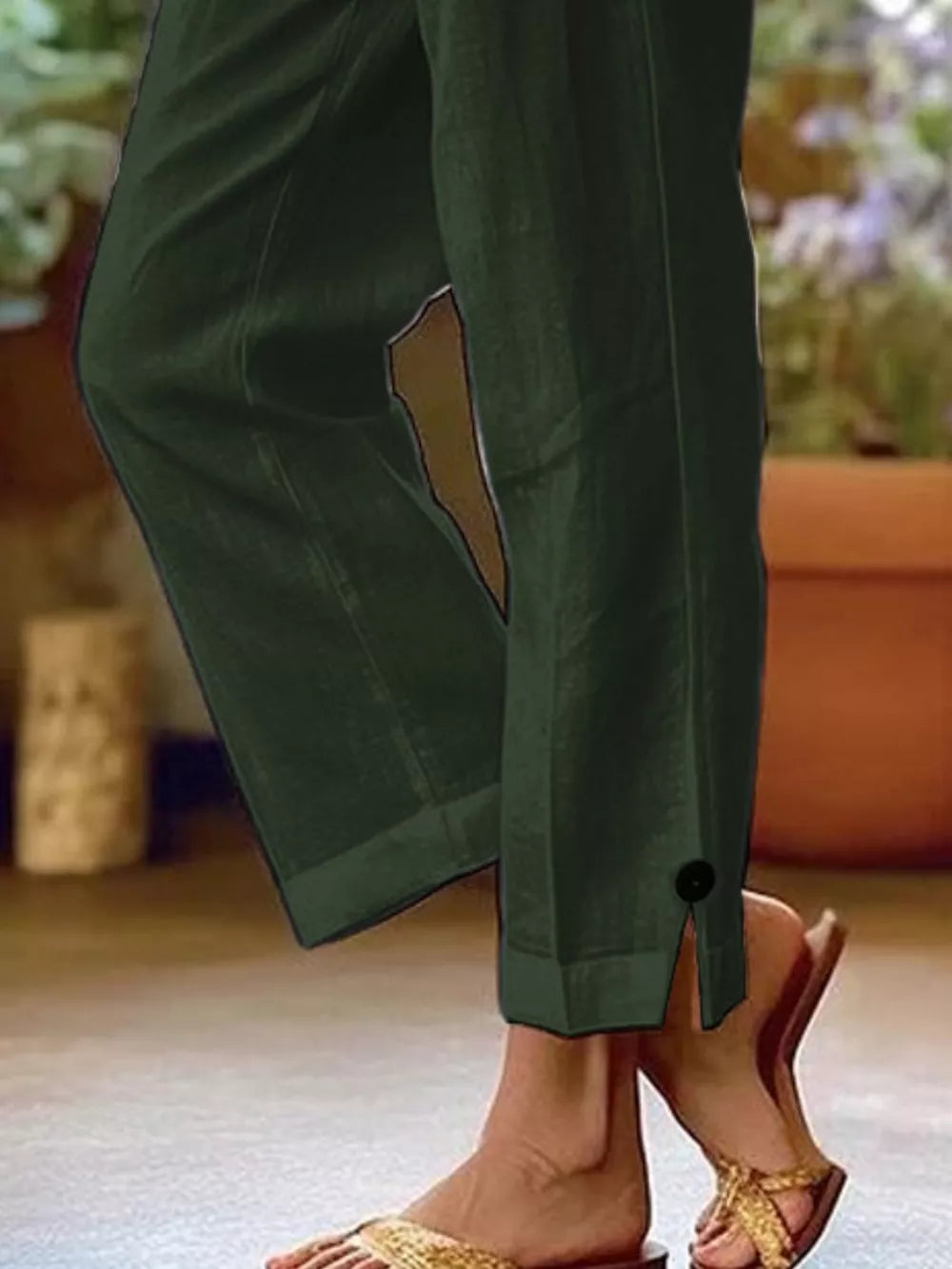 Full Size Casual Wide-leg Pants Plus Size, editorial view