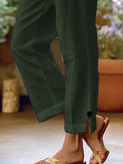 Full Size Casual Wide-leg Pants Plus Size, editorial view