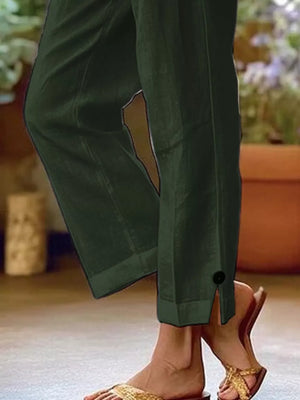 Full Size Casual Wide-leg Pants Plus Size, editorial view