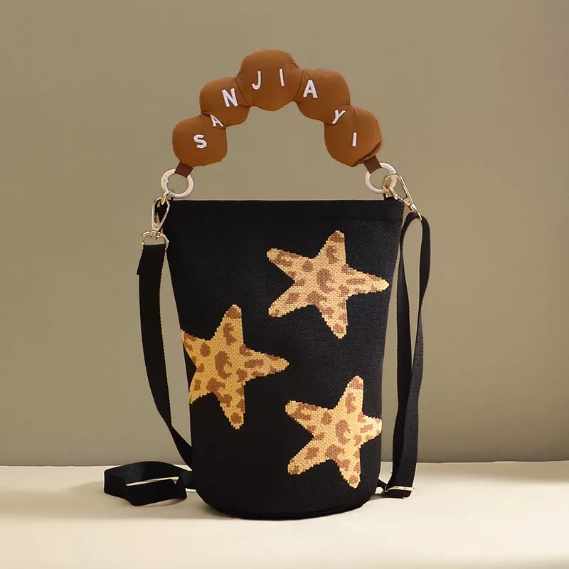 Cartoon Bucket Crossbody Bag, side view