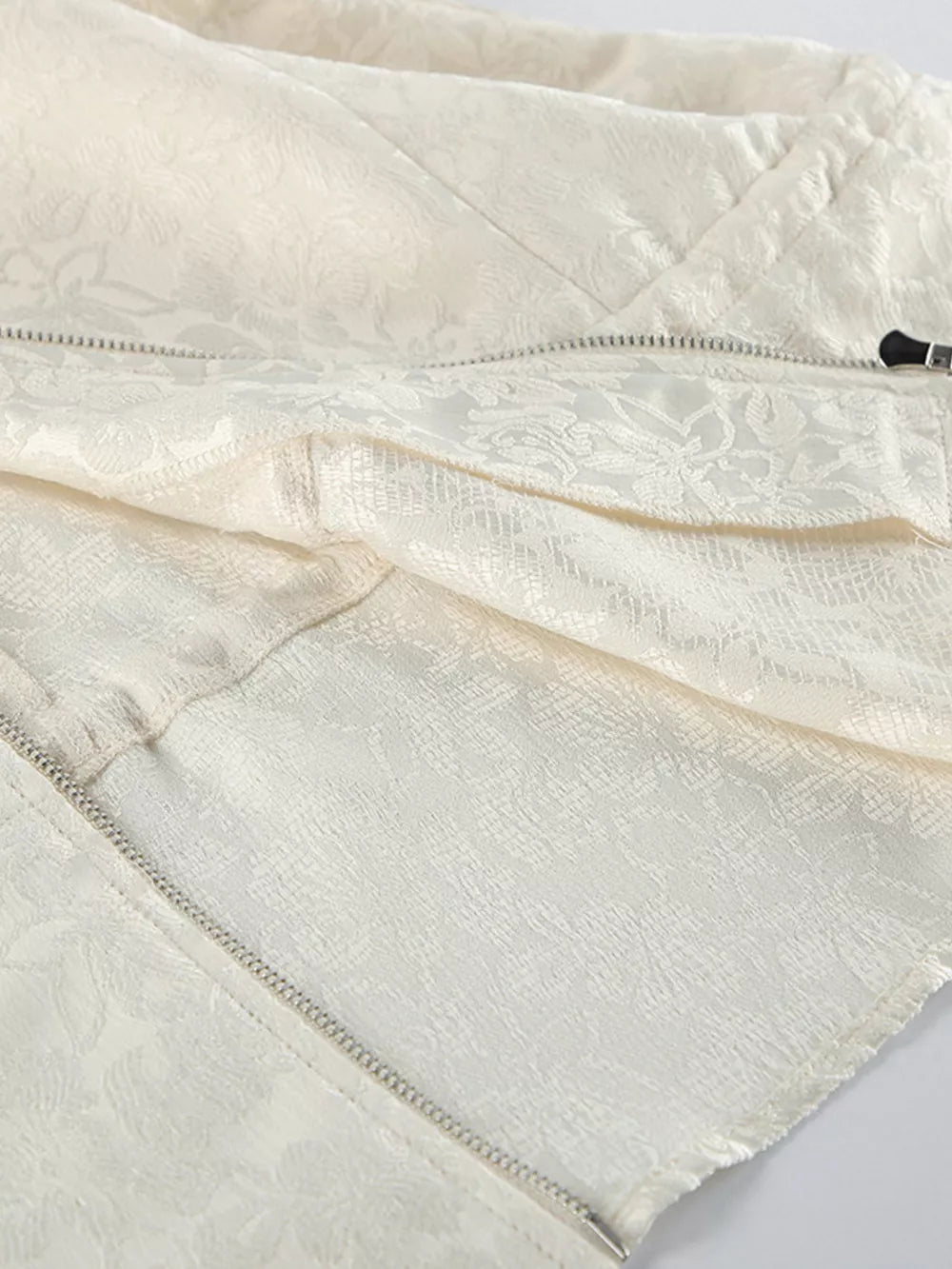 Jacquard Bomber Jacket With Drawstring Waist option 9