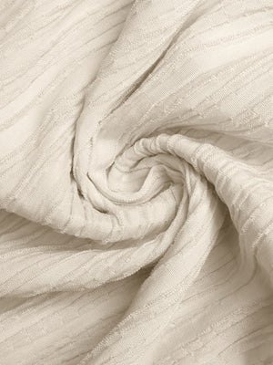 Apricot crinkled texture maxi dress fabric detail