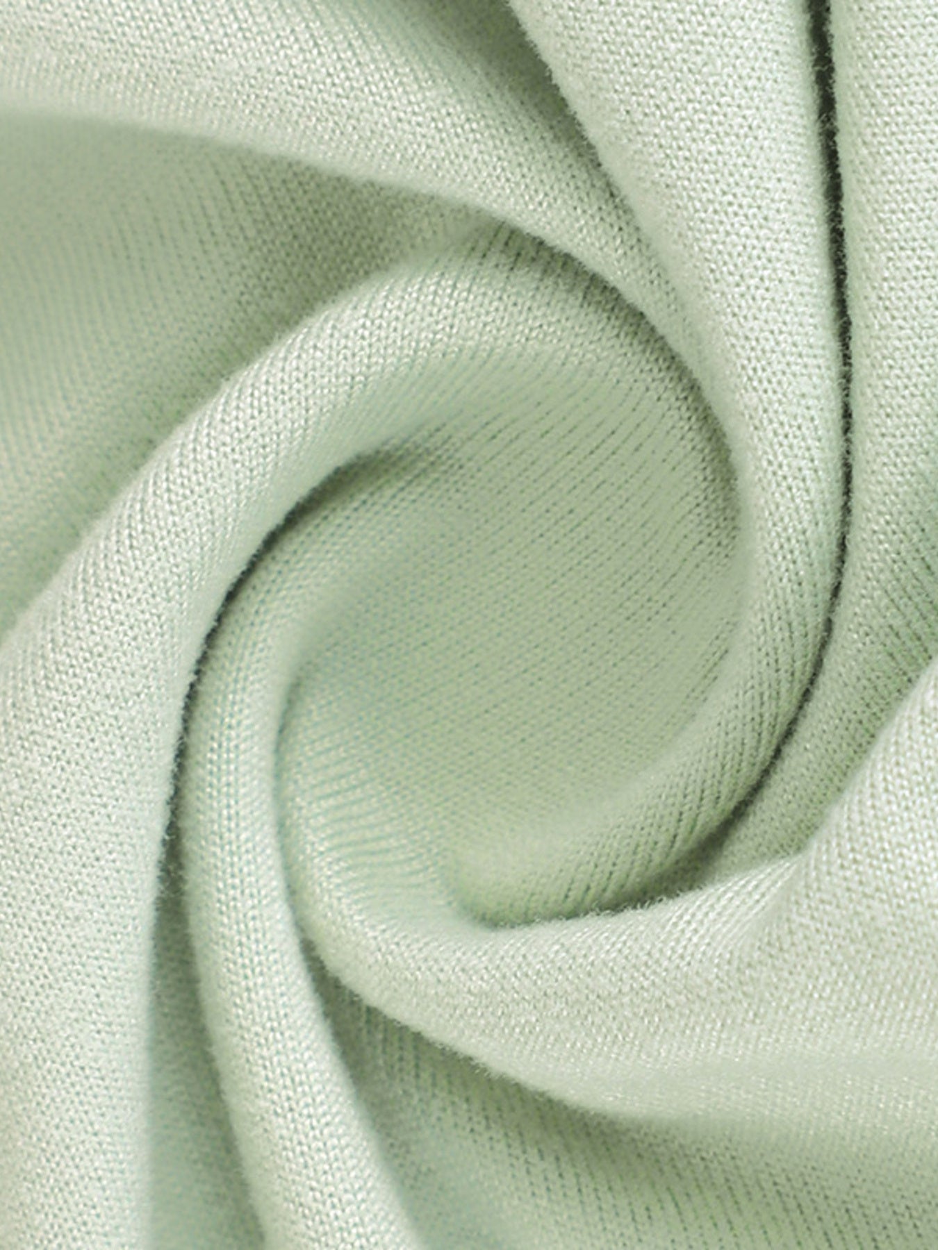 Light green ruffled mermaid maxi dress fabric detail