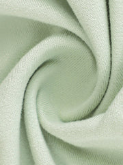 Light green ruffled mermaid maxi dress fabric detail