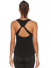 Crisscross Design Breathable Active Tank