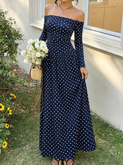 Off-the-shoulder Maxi Dress