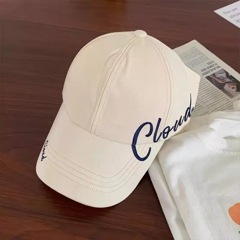 Chic Embroidered Cotton Baseball Hat