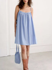 Playful Polka Dot Mini Dress With Pockets