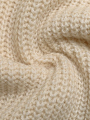 Ribbed knit cardigan in khaki acrylic with bow detail close-up