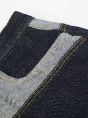 Men's Button Fly Denim Capris, fabric detail