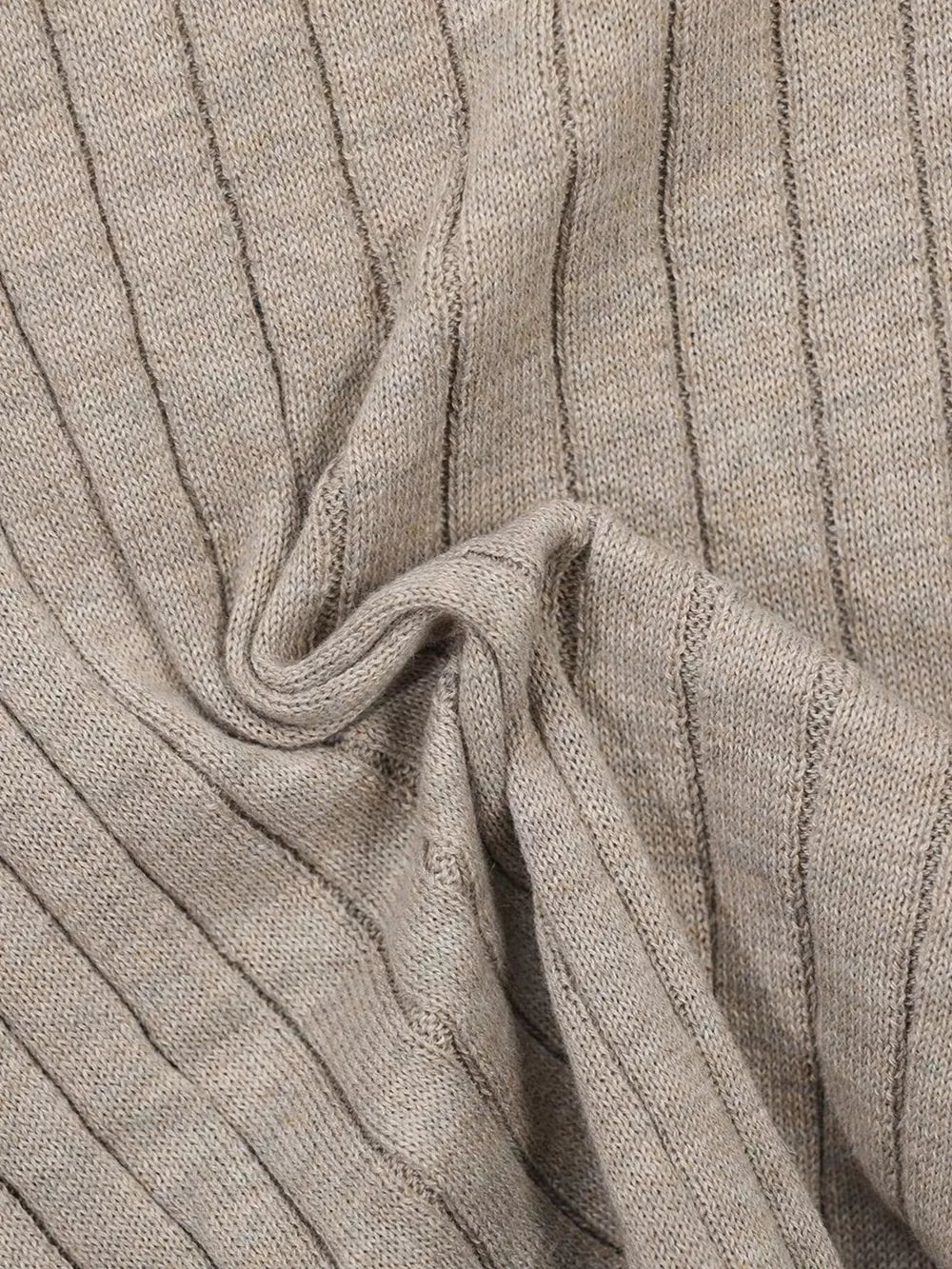Men's Short Sleeve Ribbed Henley Top in Apricot, product detail