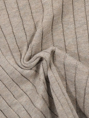 Men's Short Sleeve Ribbed Henley Top in Apricot, product detail