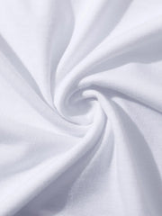 White t-shirt fabric detail with soft folds and texture.