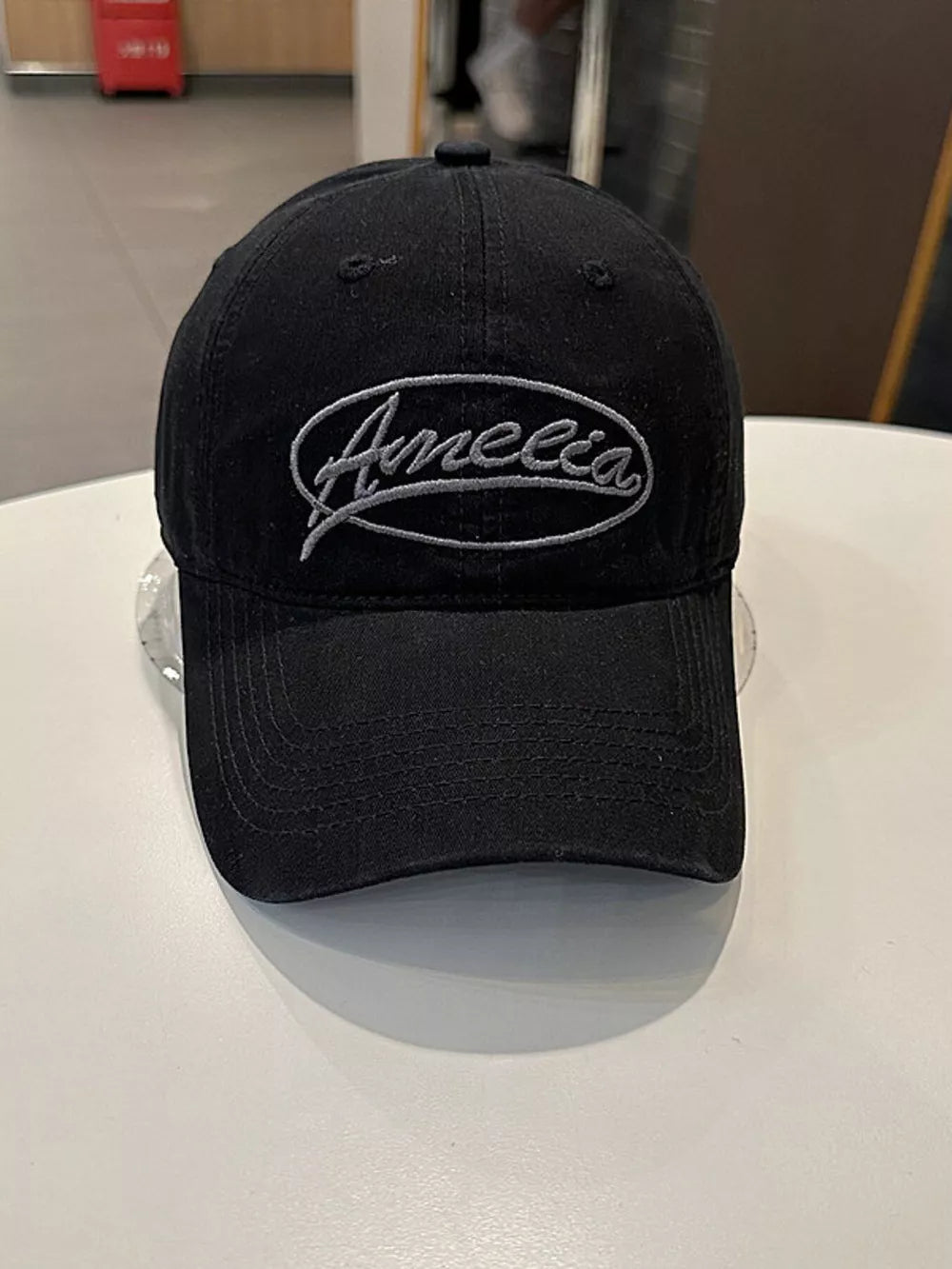 Ameelia Embroidered Cotton Baseball Cap