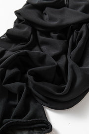 Black sheer mesh bodysuit fabric detail
