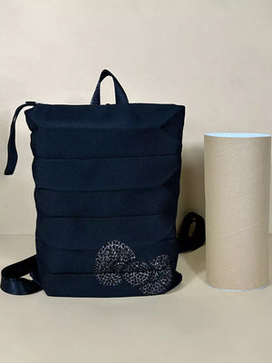 Bow Knit Medium Backpack Bag, side view