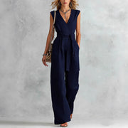 Sleeveless Wide Leg Jumpsuit, editorial view
